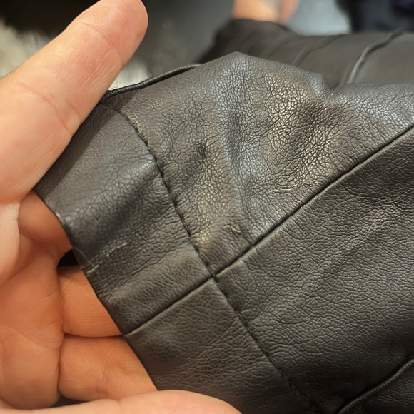 Free People Perfect Fall Black Buttoned Faux Leather Mini Skirt Size 2 - Picture 8 of 9